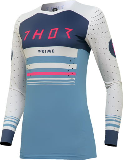 Women's Motocross Jersey THOR PRIME BLAZE LIGHT BLUE