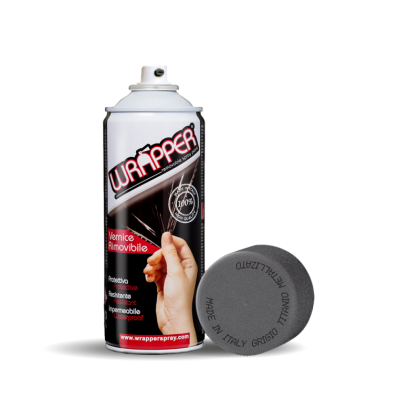 Wrapper - spray removable paint 400ml - Titanium gray metallic