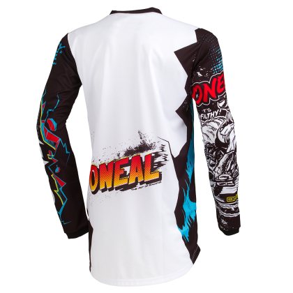 Bluză motocross copii O'NEAL ELEMENT VILLAIN WHITE