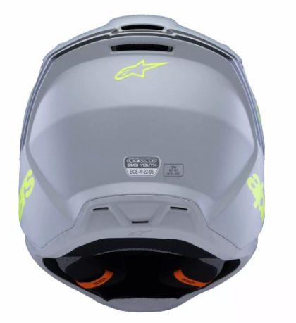 ALPINESTARS SM3 RADIUM GY/BLK/YL Children's Motocross Helmet