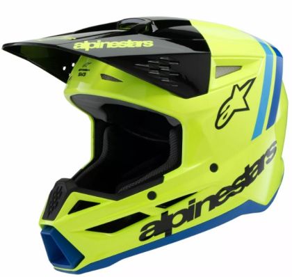 Детска мотокрос каска ALPINESTARS SM3 RADIUM YL/BK/B