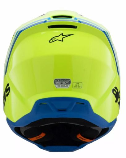 Детска мотокрос каска ALPINESTARS SM3 RADIUM YL/BK/B