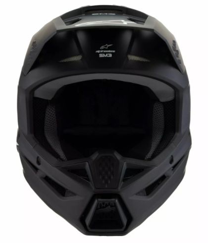 Casca motocross copii ALPINESTARS SM3 SOLID BLACK