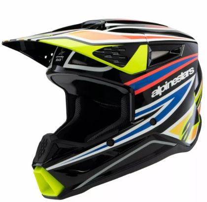 Casca de motocross pentru copii ALPINESTARS SM3 WURX BLK/YL/B