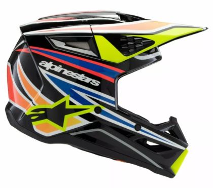 Casca de motocross pentru copii ALPINESTARS SM3 WURX BLK/YL/B