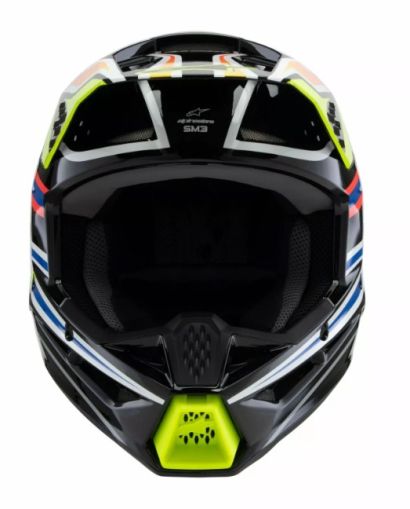 ALPINESTARS SM3 WURX BLK/YL/B Kids Motocross Helmet