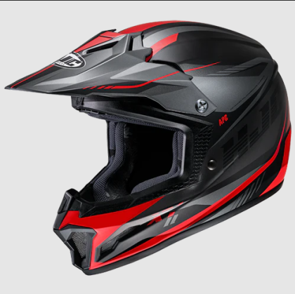 Children's motocross helmet HJC CL-XY II DRIFT GRAY/RED