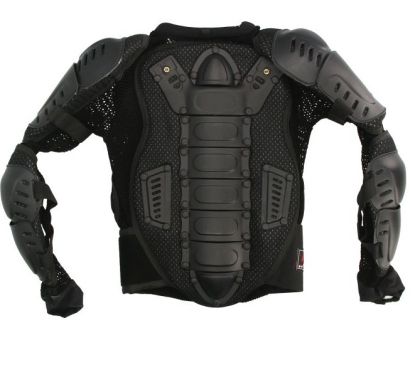 Children's Motocross Armor ADRENALINE DEFENDER PPE BLACK