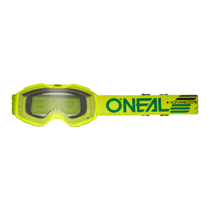 Ochelari cruce pentru copii O'NEAL B-10 SOLID NEON YELLOW - TRANSPARENT V.24