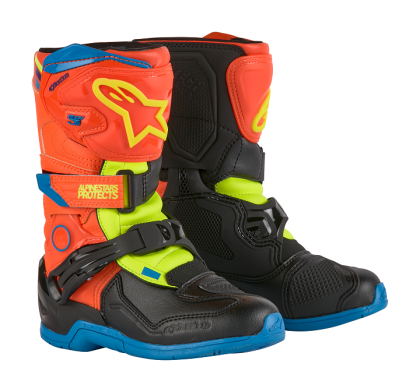 Children's motocross boots ALPINESTARS Tech 3S KIDS OR/BL/Y