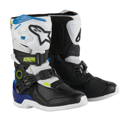 Children's motocross boots ALPINESTARS Tech 3S KIDS WT/BK/B