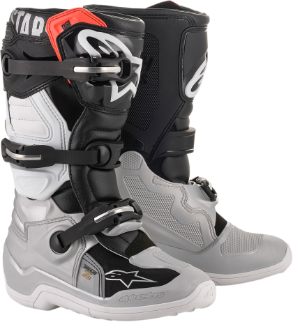 ALPINESTARS Tech 7S Kids Motocross Boots BLACK/SILVER/WHITE