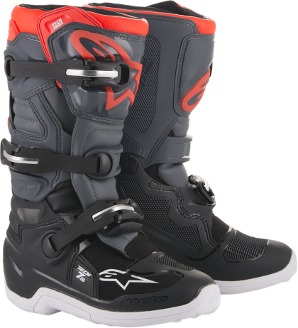 Παιδικές μπότες μοτοκρός ALPINESTARS Tech 7S Κόκκινο, Γκρι, Μαύρο