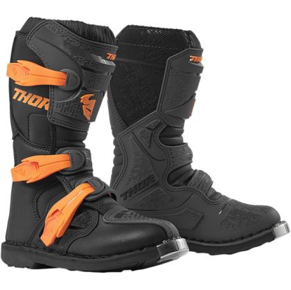 Children's motocross boots THOR YOUTH BLITZ XP CHARCOAL/ORANGE