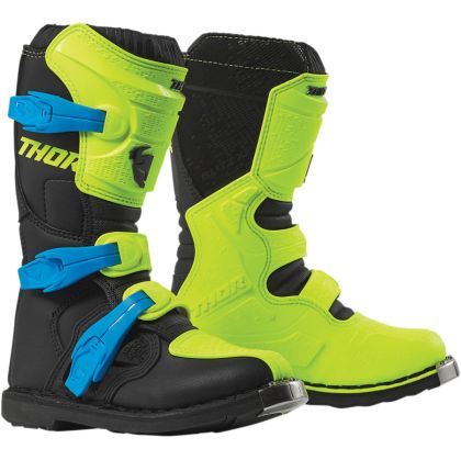 Children's motocross boots THOR YOUTH BLITZ XP FLO ACID/BLACK