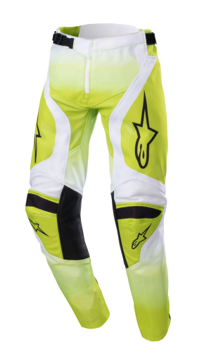 Children's motocross breeches ALPINESTARS RACER PUSH YELLOW/WHITE