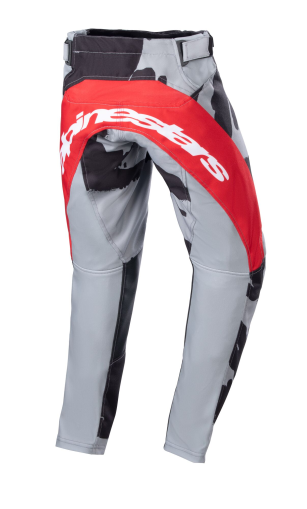 Pantaloni de motocross pentru copii ALPINESTARS Racer Tactical S23 CAMO/RED