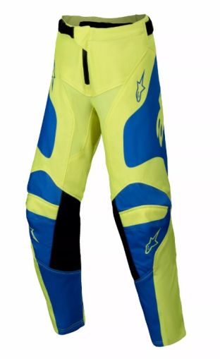 Детски мотокрос брич ALPINESTARS RACER VEIL YELLOW/BLUE