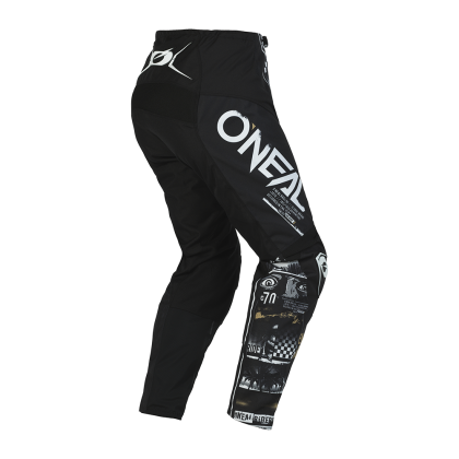 Children's motocross breeches O'NEAL ELEMENT ATTACK V.23 BLACK/WHITE