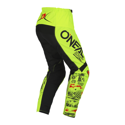 Pantaloni de motocross pentru copii O'NEAL ELEMENT ATTACK V.23 GALBEN NEON/NEGRU