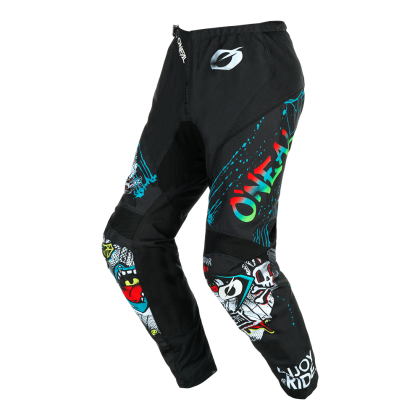 Children's motocross breeches O'NEAL ELEMENT RANCID BLACK/WHITE