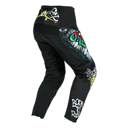 Children's motocross breeches O'NEAL ELEMENT RANCID BLACK/WHITE