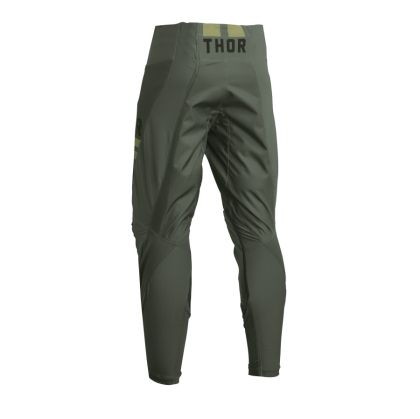 Pantaloni de motocross pentru copii THOR YOUTH PULSE COMBAT ARMY/NEGRU