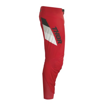 Children's motocross breeches THOR YOUTH PULSE TACTIC RED