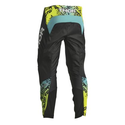 Children's motocross breeches THOR YOUTH SECTOR ATLAS BLACK/TEAL