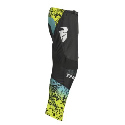 Children's motocross breeches THOR YOUTH SECTOR ATLAS BLACK/TEAL