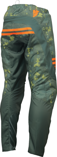 Pantaloni motocross copii THOR YOUTH SECTOR DIGI GREEN/ORANGE