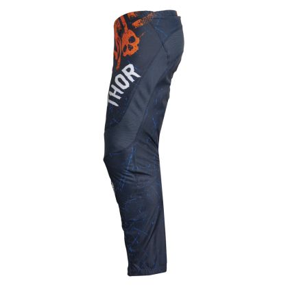 Pantaloni motocross copii THOR YOUTH SECTOR GNAR MIDNAW/ORANGE