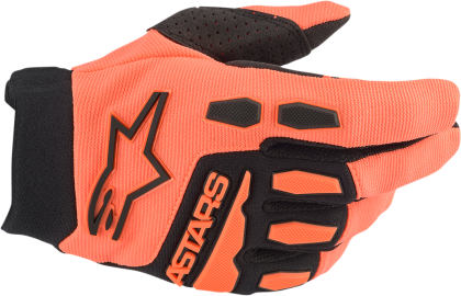 Детски мотокрос ръкавици ALPINESTARS Full Bore ORANGE/BLACK