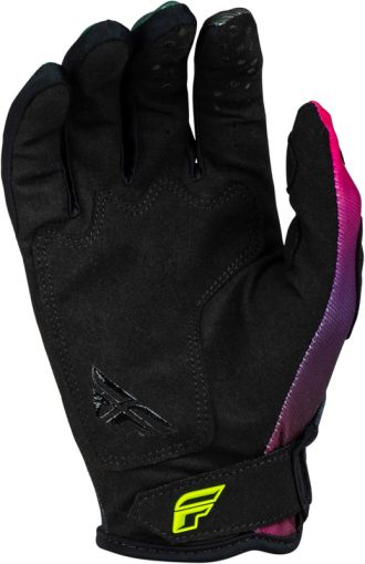 FLY RACING Kinetic Prodigy Kids Motocross Gloves- Fuchsia/Electric Blue/Hi-Vis