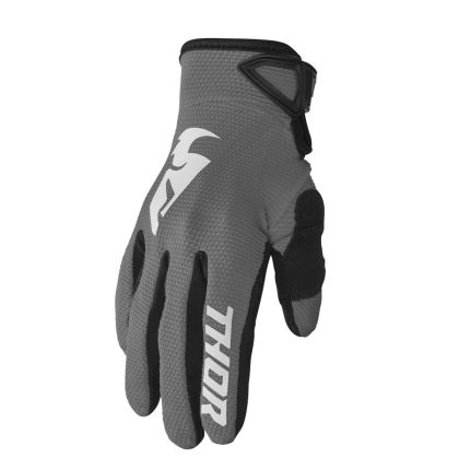 Children's motocross gloves THOR YOUTH SECTOR GRAY/WHITE