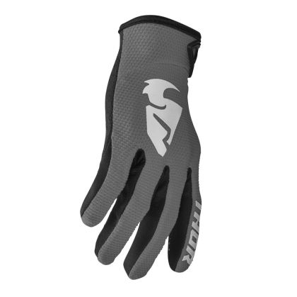 Children's motocross gloves THOR YOUTH SECTOR GRAY/WHITE