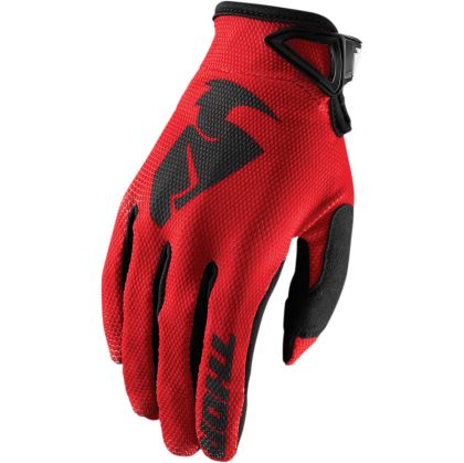 Children's motocross gloves THOR YOUTH SECTOR RED/BLACK