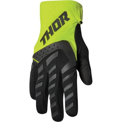 Children's motocross gloves THOR YOUTH SPECTRUM BLACK/FLO