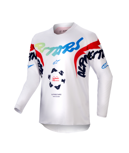 Tricou motocross ALPINESTARS R-HANA WT/MUL pentru copii