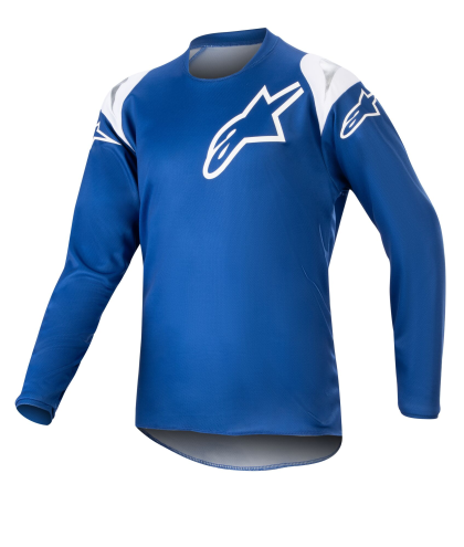 Tricou motocross copii ALPINESTARS Racer Narin ALBASTRU/ALB