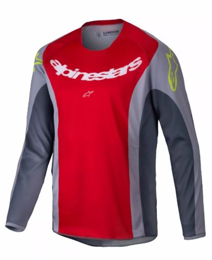 Детско мотокрос джърси ALPINESTARS YTH RACER MELT RED/GRAY