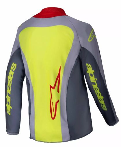 Детско мотокрос джърси ALPINESTARS YTH RACER MELT RED/GRAY