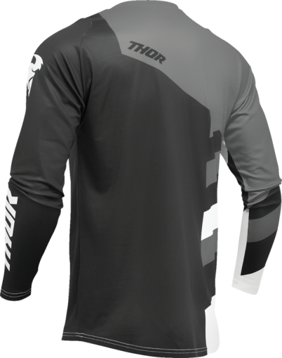 Children's motocross jersey THOR YOUTH SECTOR CHECKER BLACK/WHITE