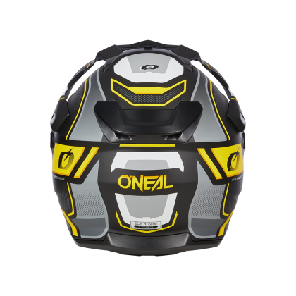 Enduro helmet D-SRS SQUARE V.24 BLACK/GRAY/NEON YELLOW