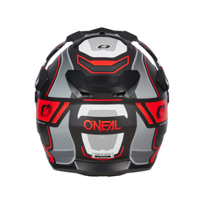 Enduro helmet D-SRS SQUARE V.24 BLACK/GRAY/RED