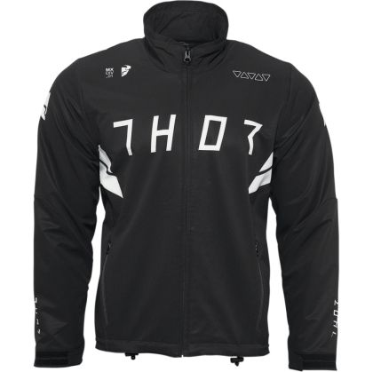 Μπουφάν Enduro THOR WARM UP JACKET ΜΑΥΡΟ/ΛΕΥΚΟ