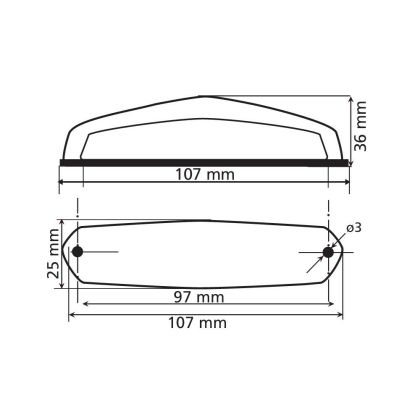 Faruri spate "Hirox" Led 12V - 90161