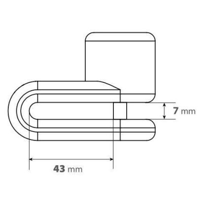 Κλείδωμα δίσκου Pinch Ø 5,5 mm μαύρο 91563