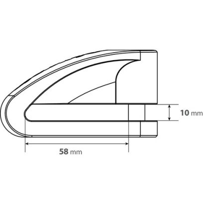 Заключвалка диск Stone XL black 90590