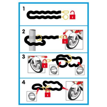 Blocare lanț pentru motociclete – C-LOCK 150R 90632